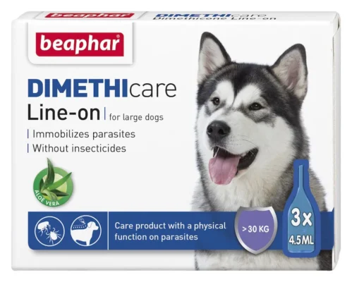 Опаковка на противопаразитни капки Beaphar Dimethicare Line On за големи кучета