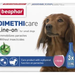 Опаковка на Beaphar Dimethicare Line On Small Dog - противопаразитни пипети за малки кучета.