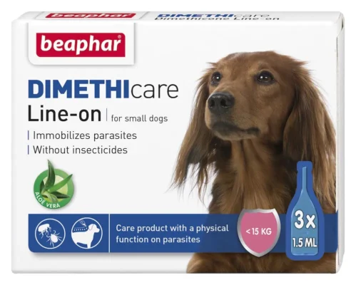 Опаковка на Beaphar Dimethicare Line On Small Dog - противопаразитни пипети за малки кучета.