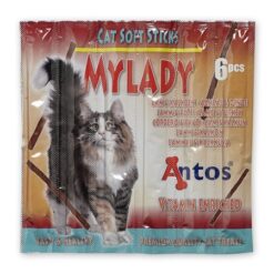 Котешки пръчици Antos Cat Soft Sticks Mylady, Агне и пуйка, 6 бр.