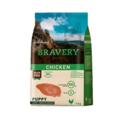 Bravery Puppy Mini - Храна за малки кучета от дребни породи и възраст до 12 месеца - пилешко, 4 кг