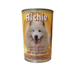 Мокра храна за кучета Archie Dog Adult, Агнешко месо с ориз и зеленчуци, 1100 гр