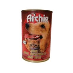 Мокра храна за кучета Archie Dog Adult - Телешко месо с ориз и зеленчуци 1100 гр