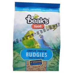 Храна за вълнисти папагали Beaks Deluxe Natural Food Budgies - Пълноценна ежедневна храна, 400 гр