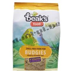 Храна за вълнисти папагали Beaks Deluxe Natural Food Budgies Shell - Free - Пълноценно белено просо, 400 гр
