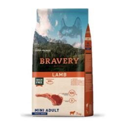 Bravery Adult Mini & Small Breeds Lamb – Пълноценна хипоалергенна храна за кучета от мини и малки породи с агнешко месо и без зърно