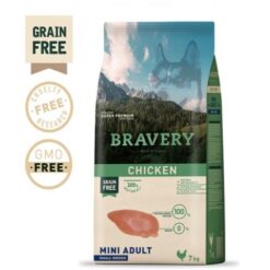 Bravery Grain Free Mini & Small Breeds Adult  – Хипоалергенна храна за кучета, без зърно за малки и мини породи, Пилешко месо