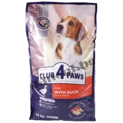 Club 4 Paws Premium Adult Dog Medium Breeds - Суха храна за кучета средни породи - Патица 14 кг