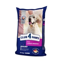 Club 4 Paws Premium Dog Adult Large Breeds - Гранули за кучета от големи породи - Пилешко, 14 кг