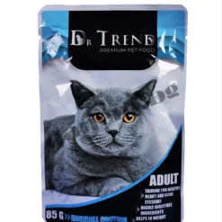 Пауч за котки Dr. Trend Premium Cat Pouch Hairball Control, Космени топки, 85 гр.