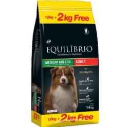 Equilibrio Adult Medium Breeds - Суха храна за кучета - Пилешко 14 кг