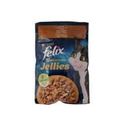 Felix Sensations Cat Pouch - Пилешко месо и моркови в желе, 85 гр