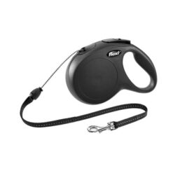 FLEXI - Автоматичен повод за кучета - Classic Cord XS 3м/ 8кг черен