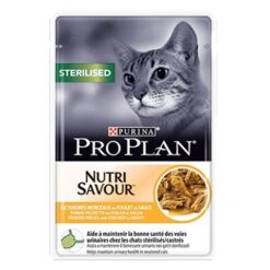 Пауч за котки - Pro Plan Cat Pouch Sterilised Nutrisavour - Пилешко в сос 85 гр