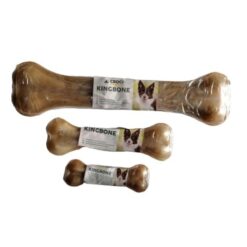 Пресован кокал за куче - King Bone с Телешка кожа - различни размери