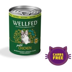 Wellfed Kitten Cat - Супер премиум качество консерва за малки котенца с пилешко месо 400 гр