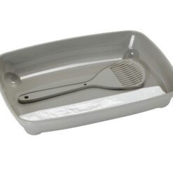 Moderna Starter Kitten Warm Gray - Котешка тоалетна за малки котета с лопатка