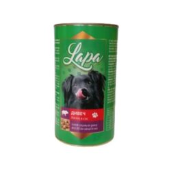 Консерва за кучета Lapa Dog Adult - Дивеч на хапки в сос 1250 гр