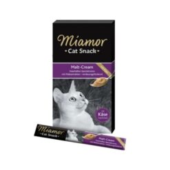 Лакомство за котки Miamor Cat Cream Malt - Käse, Малцов крем със сирене, 6 х15 гр.