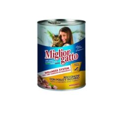 Miglior Gatto Adult Cat - Високо качество консерва с пиле и пуйка на хапки 405 гр