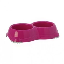 Moderna - Двойна купа с гумички за храна и вода - Hot Pink 2 х 330 мл