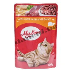 My Love Adult Cat Pouch - Мека храна за котки с черен дроб в деликатен сос 100 гр