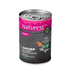 Консерва за подрастващи кучета - Naturest Super Premium Puppy - Пилешко с градински зеленчуци и ориз 400 гр