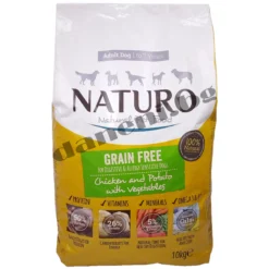 Naturo Grain Free - Висококачествена беззърнена храна за кучета - Пиле с картофи и зеленчуци, 10 кг