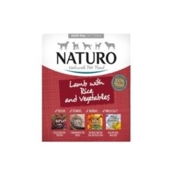 Naturo Dog Natural Lamb with Rice and Vegetables - Храна за кучета с алергии - Агнешко с ориз и зеленчуци, 400 гр