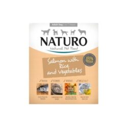 Naturo Natural Salmon with Rice and Vegetables - Храна за кучета с алергии - Сьомга с ориз и зеленчуци, 400 гр
