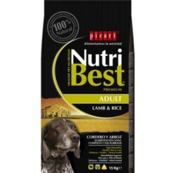 Nutribest Adult Large Breed Lamb And Rice - Гранулирана храна за куче от големи или средни породи над 1 година, чувал 15 кг