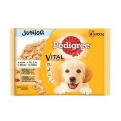 Pedigree Junior Pouch - Пауч с Говеждо и Пилешко с Ориз 4х100 гр