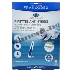 Пипети анти-стрес Francodex Cat Kitten - Спокойствие за вашето коте 4 бр