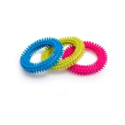 Играчка за кучета - Голям силиконов ринг с бодли 11 см