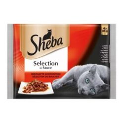 Sheba Selection Pouch - Мокра храна за котки - Месно меню 4х85 гр