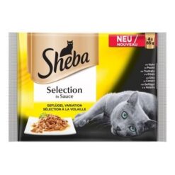 Sheba Selection Pouch - Мека храна за котки с птичи ястия в сос 4х85 гр