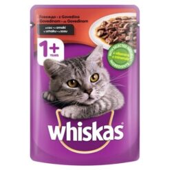 Whiskas Adult Cat Pouch - Пауч за котки с говеждо месо 100 гр